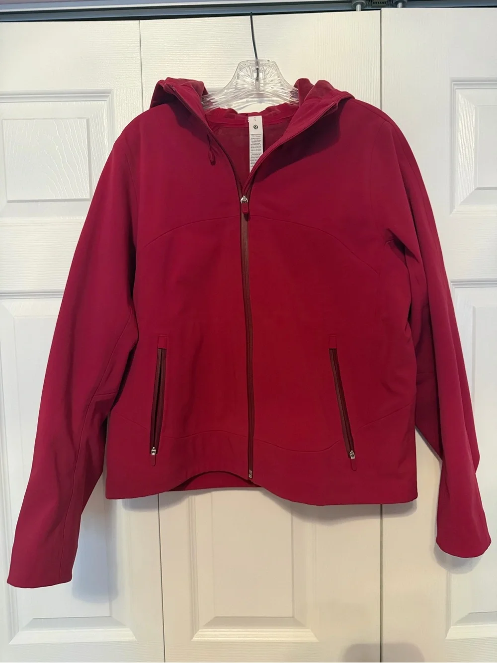 Lululemon Women's Hooded Zip Jacket in Deep Raspberry
